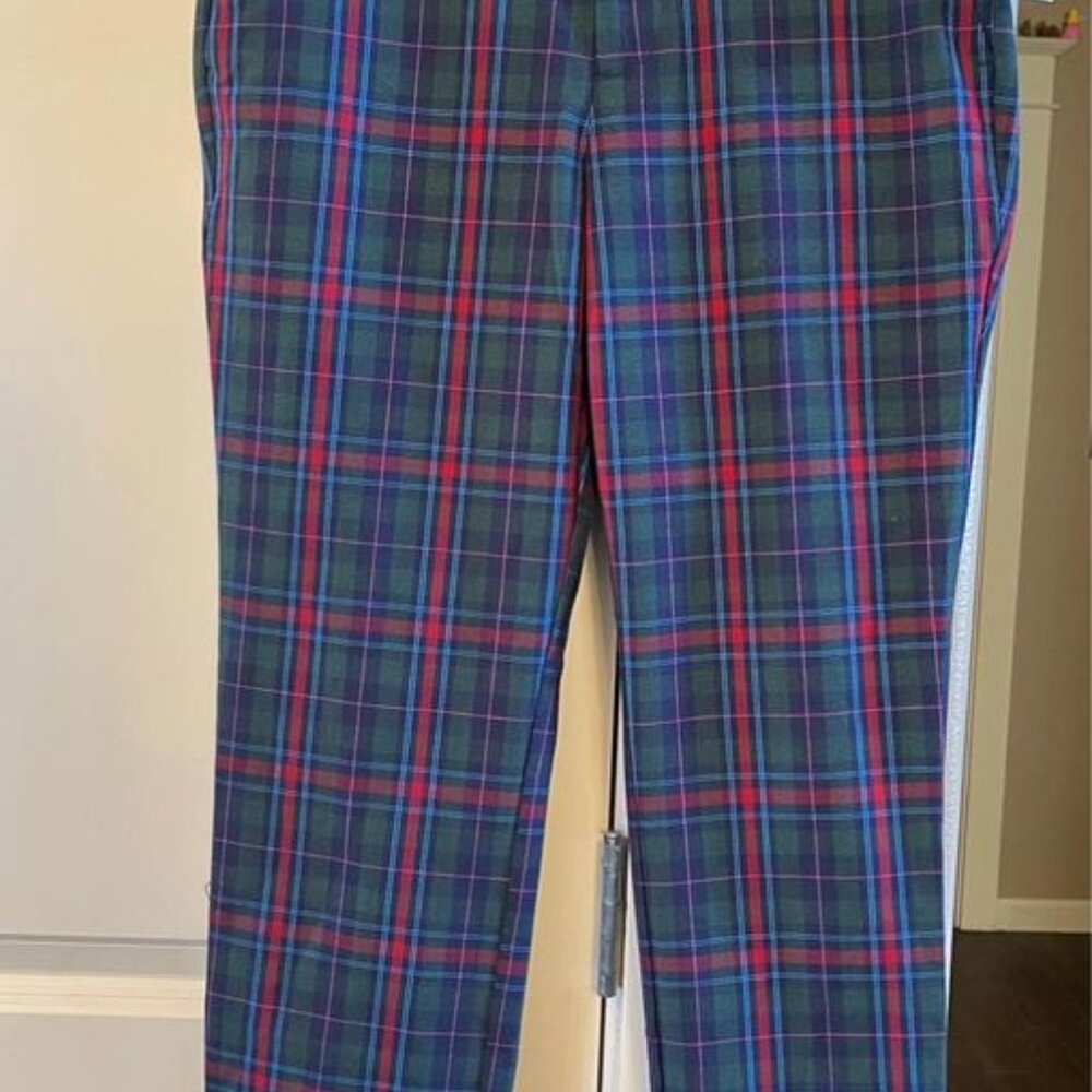 Women’s Gap NWT Plaid Slim High‎ Rise Stretch Pants-Size 4 - Picture 5 of 9